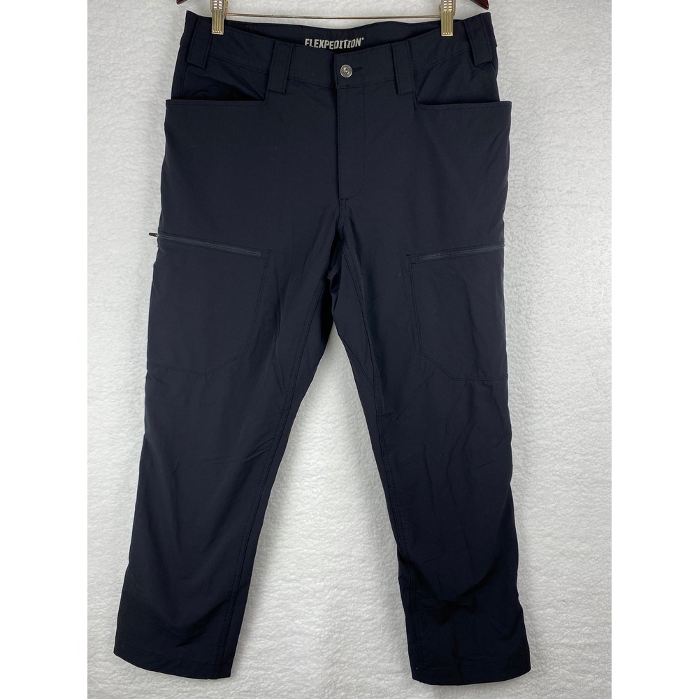 Duluth Trading Co Flexpedition Slim Fit Pants Mens 36x30 Black Tactical Hiking